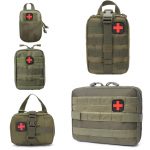 Hunting Survival First Aid Bag Outdoor SOS Pouch Army Tactical Waist Bag Medical Kit Bag Molle Belt Backpack EDC Emergency Pack