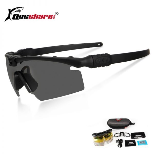 Queshark Army BALLISTIC 3.0 Protection Military Glasses Paintball Shooting Goggles Tactical Polarized Sunglasses Myopia Frame