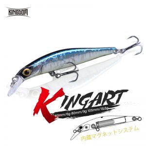 Kingdom Hot Jerkbaits Fishing lures 60mm 6g 80mm 9g 105mm 18.6g Sinking Minnow lure High Quality Hard Baits Good Action Wobblers