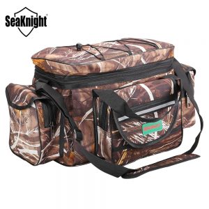 SeaKnight SK003 Waterproof Fishing Bag Large Capacity Multifunctional Lure Fishing Tackle Pack Outdoor Shoulder Bags 50*27*28cm