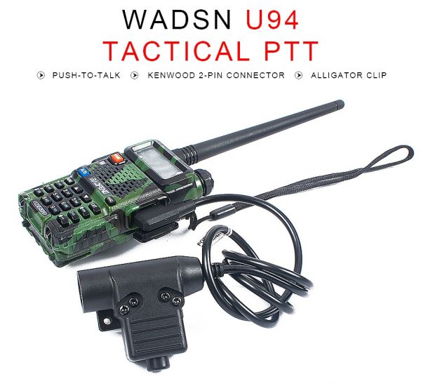 NEW U94 Tactical PTT for Original RAC TMC COMTAC Earmor Headset Hunting Military PTT Airsoft Fit Nato Plug Headphone Accessories