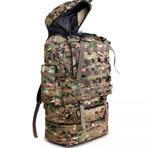 Outdoor 100L Large Capacity Mountaineering Backpack Camping Hiking Military Molle Camo Water-repellent Tactical Bag Adjustable