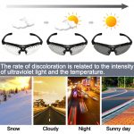 LOCLE Photochromic Riding Glasses UV400 Hiking Sunglasses Running Tactical Sunglasses Cycling Hunting Camping Climbing Glasses