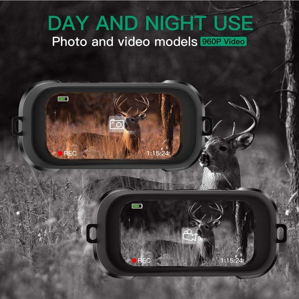 Digital Night Vision Goggles Binoculars Scope for Hunting with 2.31" TFT LCD Can Take HD Photo & Video from 984 ft Viewing Range