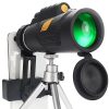 12×50 Gold Leaf Monoculars Low Light Visible High-Definition High-Power Night Vision Telescope Suitable For Hiking And Camping