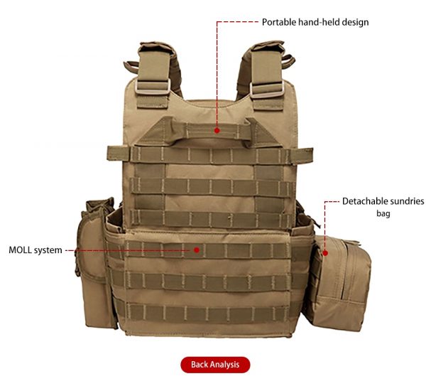 Outlife USMC Airsoft Military Tactical Vest Molle Combat Assault Plate Carrier Tactical Vest 3 Colors CS Outdoor Clothing hunter