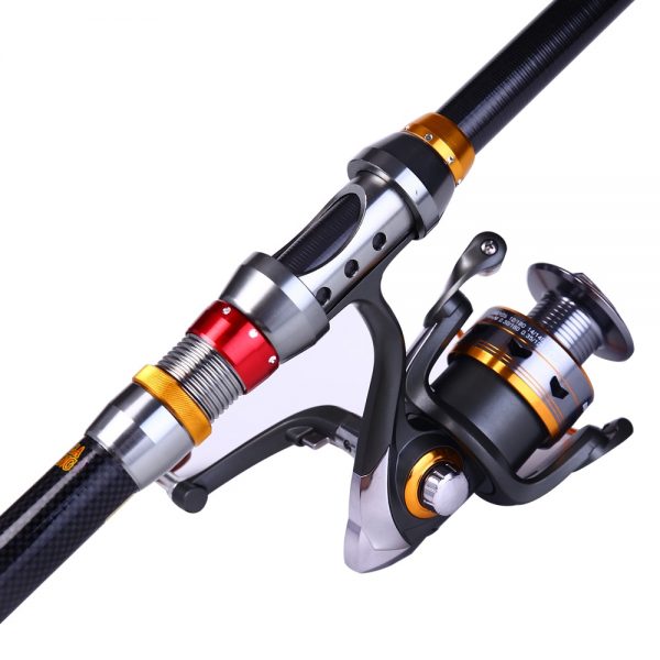 Sougayilang 1.8-3.6m Telescopic Fishing Rod and 11BB Fishing Reel Wheel Portable Travel Fishing Rod Spinning Fishing Rod Combo