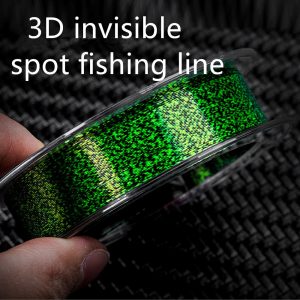 100m Invisible Fishing Line Speckle Carp Fluorocarbon Line Super Strong Spotted Line Sinking Nylon Fly Fishing Line 0.12-0.50mm