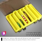 BEARKING professional fishing lure tackle box Compartments Double Sided Fishing Lure Bait Hooks Tackle