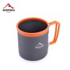 Widesea camping aluminum cup outdoor mug tourism tableware picnic cooking equipment tourist coffee drink trekking hiking (camping mug CN)