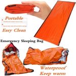 Waterproof Lightweight Thermal Emergency Sleeping Bag Bivy Sack - Survival Blanket Bags Camping, Hiking, Outdoor, Activities