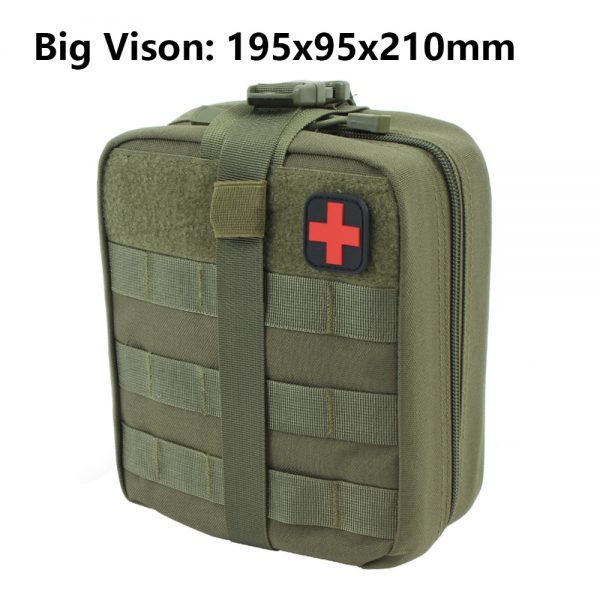 TACTIFANS First Aid Pouch Patch Bag Molle Hook and Loop Amphibious Tactical Medical kit EMT Emergency EDC Rip-Away Survival IFAK