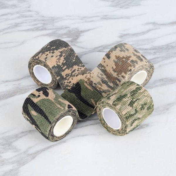 4.5*500cm Hunting Tape Camouflage Stealth Camping Hunt Shooting Tool Series Of Waterproof Non-woven Tape Mixed Adhesive Camo Tap