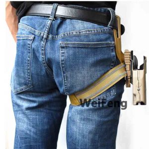 Tactical Drop Leg Band Strap QLS 19 22 Gun Holster Adapter for Safa Glock 17 Beretta M9 Hunting Pistol Waist Belt Platform