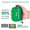 Waterproof Lightweight Thermal Emergency Sleeping Bag Bivy Sack – Survival Blanket Bags Camping, Hiking, Outdoor, Activities