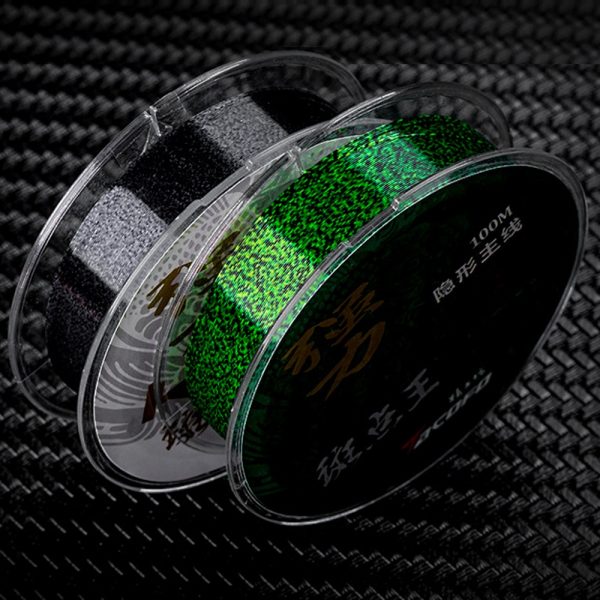 100m Invisible Fishing Line Speckle Carp Fluorocarbon Line Super Strong Spotted Line Sinking Nylon Fly Fishing Line 0.12-0.50mm