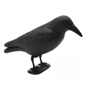 Practical Artificial Simulation Plastic Crow Bait Hunting Garden Decoration Craft Bird Tool