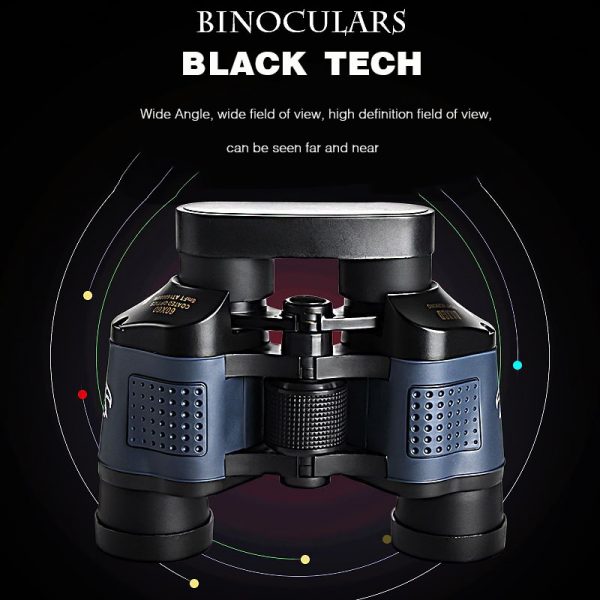 Binoculars Telescope 60x60 High Clarity with Clear Weak Night Vision Powerful Binoculars for Outdoor Hunting Optical Telescope