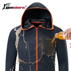 Ice silk Water Repellent Fishing Men Clothes Tech Hydrophobic Clothing Brand Listing kleding Outdoor Camping Hooded Jackets