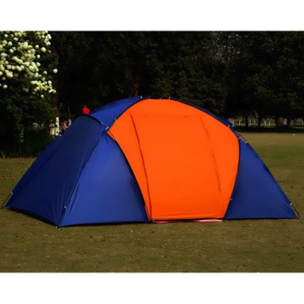 5-8 Person Large Camping Tent Double Layer Waterproof Two Bedrooms Travel Tent for Family Party Travel Fishing 420x220x175CM