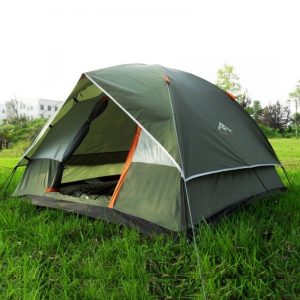Waterproof Camping Hiking Fishing Tent Separated Dual Layer Travel Tent 4 Season Anti UV Beach Tent for 3-4 Person Family