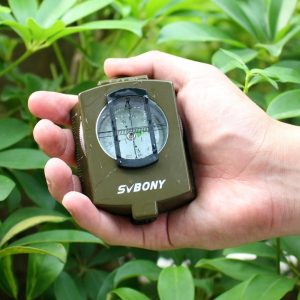 SVBONY Compass Pocket Style Survival Military Geology Outdoor Metal Compass for Hiking Travel Hunting Camping Equipment F9136
