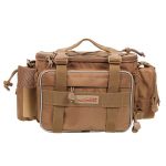 TSURINOYA Multifunction Fishing Bag Y7 19*15*40cm High Capacity Fishing Tackle Lure Bag Shoulder Bag Canvas Waist Bag