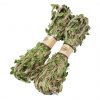 Hemp rope with fake green leaves Length 10 meters Hunting Rifle Wrap Twine camouflage Tree Stand Blind Cover (Length 10 meters)