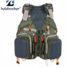 New Adjustable men Fly Fishing Vest Pack Multifunction Pockets Outdoor hunting Fishing mesh Vest Backpack Fish Accessory bag
