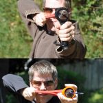 Outdoor Toy Slingshot,Powerful Pocket Slingshot,Hunting Camping Bow Arrow Mini Shot Arrow brush EDC GEAR Outdoor Tools