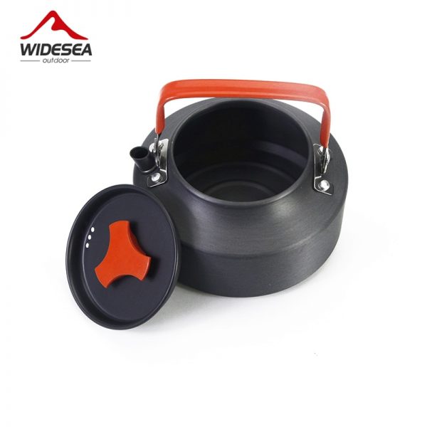 Widesea 1.1L camping kettle outdoor coffee kettle camping tableware travel tableware outdoor picnic set