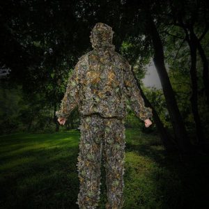 Hot Sell 1 Set Hunting Clothes 3D Leaf Coat Trousers Camouflage Outdoor Jungle Watch Bird