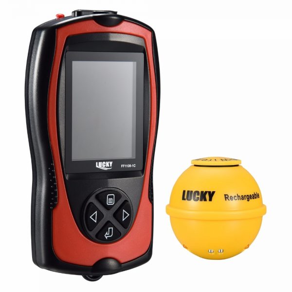 LUCKY FF1108-1CWLA Rechargeable Wireless Sonar For Fishing 45M Water Depth Echo Sounder Fishing Finder Portable Fish Finder
