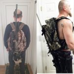 Camouflage Tactical Rifle Backpack Hunting c Gun Bag Airsoft Paintball gun Daypack with Integrated Gun Carry System