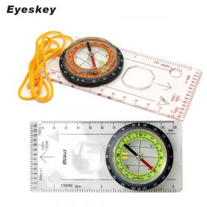 Eyeskey Outdoor Camping Directional Cross-country Race Hiking Special Compass Baseplate Ruler Map Scale Compass Night bussola