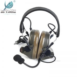 Z-TAC Tactical Headphones Peltor Active Noise Reduction Two Modes 2020 Version Tactical Headset For Walkie-talkie Softair