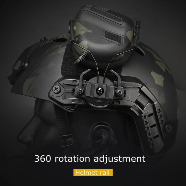 Tactical Helmet Accessories Military Headset Holder Fast Helmet Rail Adapter Set Hunting Army Adjustable Rail Suspension Bracket