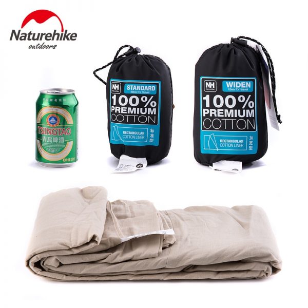 Naturehike Single Double Sleeping Bag Liner Envelope Ultra-light Portable Cotton Sleeping Bag Liner For Outdoor Camping