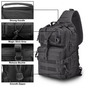 Molle Tactical Sling Backpack 20L Military Utility Bags Multifunction Waterproof EDC Pouch Rucksack For Hunting Hiking Climbing