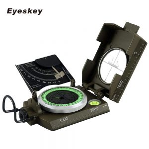 Eyeskey Mulitifunctional Outdoor Survival Military Compass Camping Waterproof Geological Compass Digital Navigation Equipment