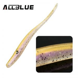 ALLBLUE Crazy Slug 130mm 6pcs/bag Soft Fishing Lure Seabass Artificial Bait Silicone Worm Shad Eel Needfish Fishing Tackle