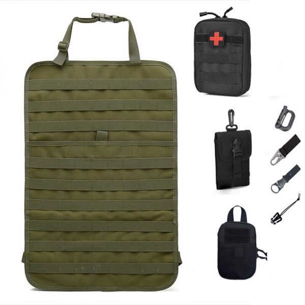 Molle Organizer Seat Cover Bag Multi-function Car Seat Backpack Outdoor Hunting Pockets Tactical Accessories Storage Pouch