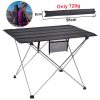 Outdoor Camping Table Portable Foldable Desk Furniture Computer Bed Ultralight Aluminium Hiking Climbing Picnic Folding Tables