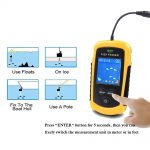 LUCKY Handheld Fish Finder Portable Fishing Kayak Fishfinder Fish Depth Finder Fishing Gear with Sonar Transducer and DisplayPor