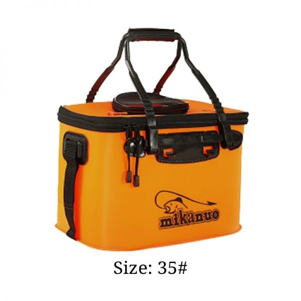 DKSAHEMTB EVA Portable Fishing Bag Folding Thicken Live Fishing Box Tank Bucket Camping Fishing Tackle Fishbox Storage Bag MJ