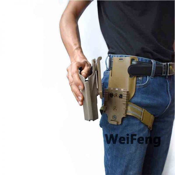 Tactical Drop Leg Band Strap QLS 19 22 Gun Holster Adapter for Safa Glock 17 Beretta M9 Hunting Pistol Waist Belt Platform