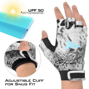 KastKing Gill Raker Gloves UPF50+ Fishing Handling Gloves UV Sun Protection Gloves For Men Or Women For Fishing, Outdoor