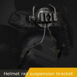 Tactical Helmet Accessories Military Headset Holder Fast Helmet Rail Adapter Set Hunting Army Adjustable Rail Suspension Bracket
