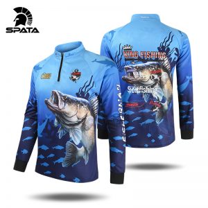 2020 New SPATA Fishing Shirts Anti-UV Summer Fishing Jerseys Sunscreen Breathable Moisture-Wicking Quick Dry Fishing Clothing