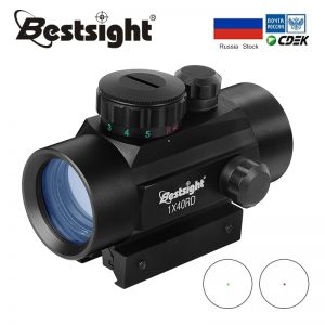 1x40 Red Dot Scope Sight Tactical Rifle scope Green Red Dot Collimator Dot With 11mm/20mm Rail Mount Airsoft Air Hunting